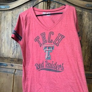 Texas Tech  V neck women’s  t shirt in Xl